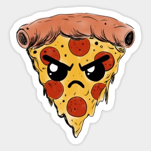 Grumpy Pizza Sticker